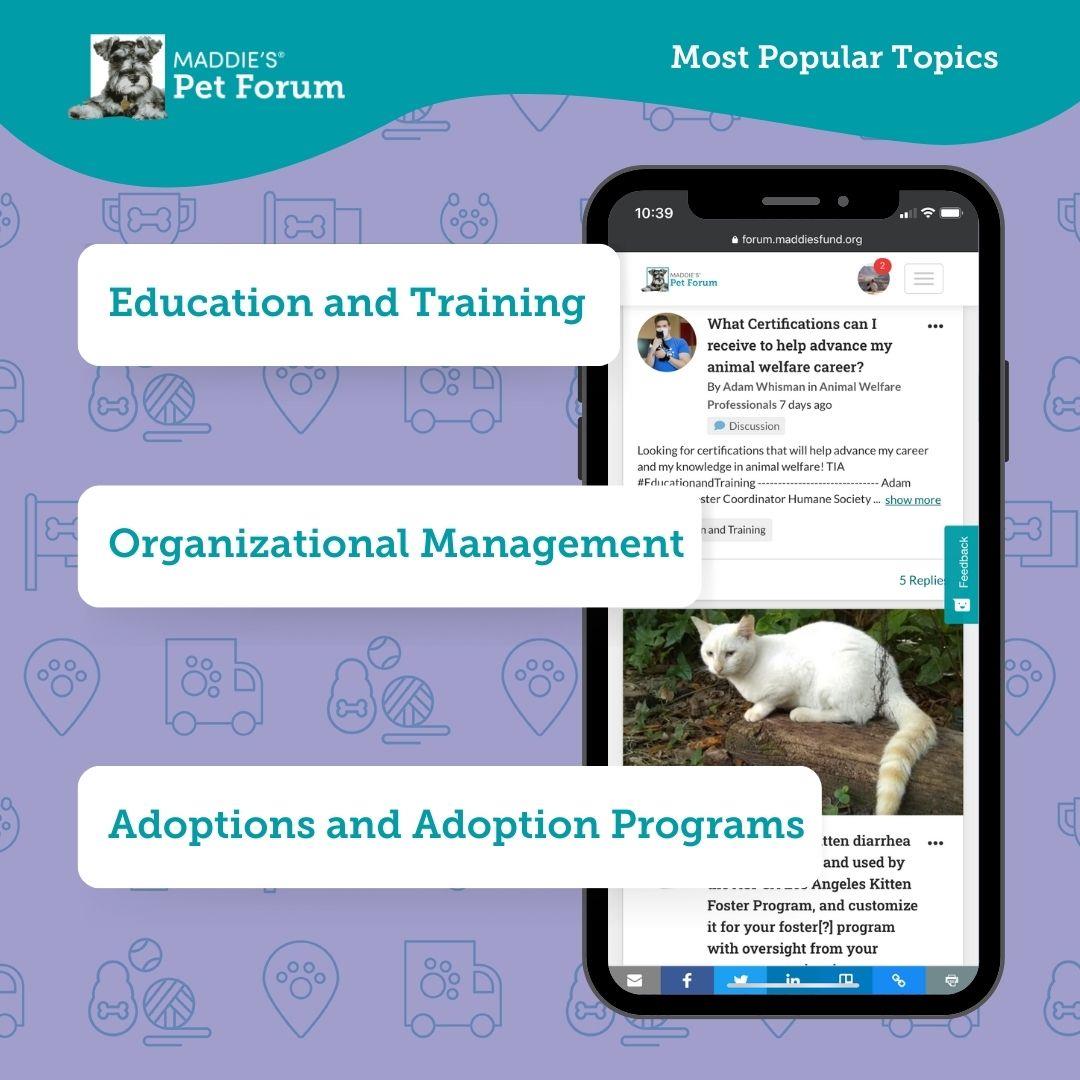 #1 - Education and Training #2 - Organizational Management #3 - Adoptions and Adoption Programs